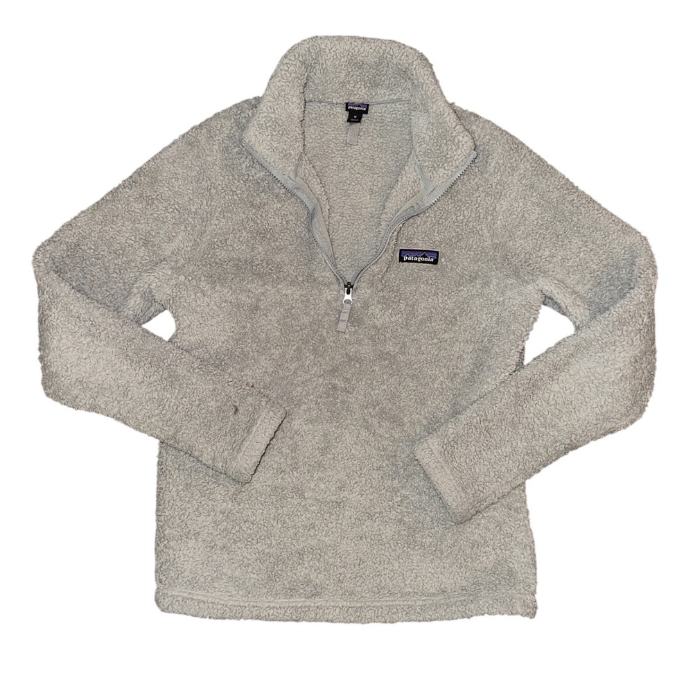 Patagonia Los Gatos 1/4 Zip Fleece Pullover Drift Grey DFTG 25235 Womens Medium
